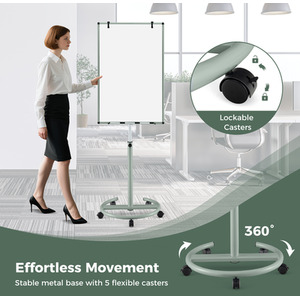 Mobile Magnetic Whiteboard by Costway