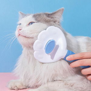 Pet Grooming Tool Bristles Brush - Blue by Livingandhome