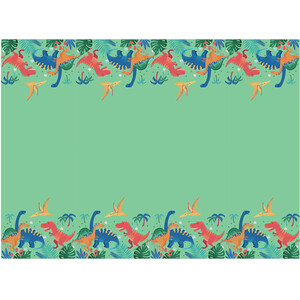 Dinosaur Party Tablecloth - Green