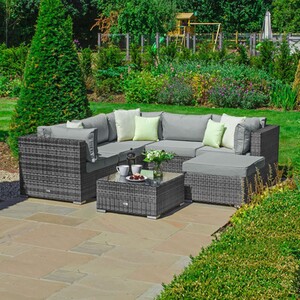 Chelsea Corner Sofa Set - Grey by Nova Outdoor Living