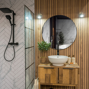 Benton IP44 Bathroom Single Spotlight Adjustable Wall Light - Antique Brass by ValueLights