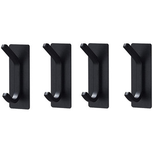 4 Packs Adhesive Hook - black by n/a