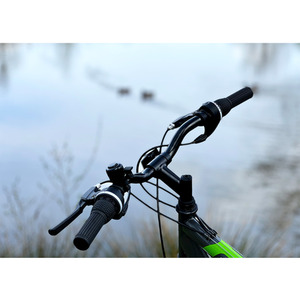 Basis Link Adult's Full Suspension MTB, 26In - Graphite/Green by Basis