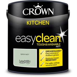 Crown Easyclean Kitchen Paint - Spice Rack / 2.5l by Crown Paints