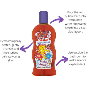 Crazy Soap Changing Bubble Bath - Red to Blue by Kids Stuff
