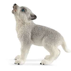 SCHLEICH Wild Life Mother Wolf with Pups Toy Figures Set - White by SCHLEICH