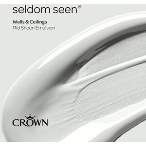Crown Walls and Ceilings Mid Sheen Emulsion - Seldom Seen / 2.5l by Crown Paints