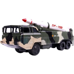 Military Missile Transport Army Toy Truck - Camouflage / Long Range Single Missile by Big Daddy