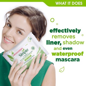 Simple Kind to Skin Eye Make-Up Remover Pads, Pack of 30 - White / 6 by Simple