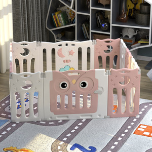 Foldable Baby Playpen Toddler Activity Center - Pink / 143cm / 106cm by Livingandhome