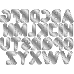 Stitched Alphabet Metal Die - Silver by Crafters Companion