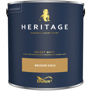 Dulux Velvet Matt Emulsion Paint - Brushed Gold by Dulux Heritage