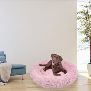 Fluffy Dog Bed in Pink - Pink / XL by Actiaspet