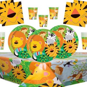 Jungle Themed Partyware 8 pack