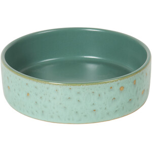 Salvie Reactive Glaze Pet Bowl - Green / S
