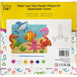 Paint Your Own Plaster Plaque Kit - White by Crafty Club