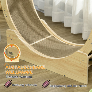 PawHut Cat Wheel with Brake - Brown by PawHut