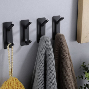 4 Packs Adhesive Hook - black by n/a