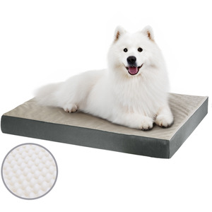 Extra Large Dog Washable Sponge Beds - Grey / XL by Nobleza