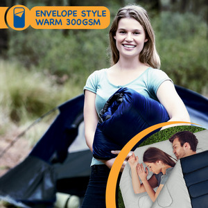 King Size Double Sleeping Bag - Navy by SUNMER