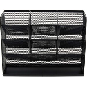 10 Compartment Mesh Desk Organiser