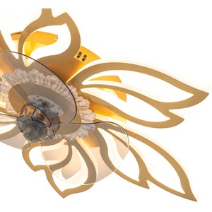 Petal-Shaped Ceiling Fan Light by Livingandhome