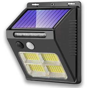 LED Motion Sensor Solar Security Entrance Light - Black / 1 by Garden Gear