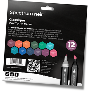 Spectrum Noir Classique 12 Pack - Jewel Tones by Spectrum Noir