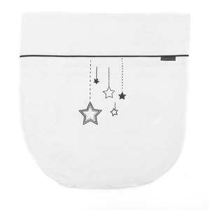 White Wish Upon A Star Palm Moses Basket - White by Kinder Valley