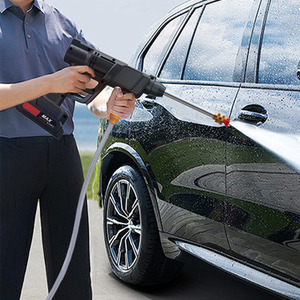 Handheld Electric Pressure Washer with Dual Batteries - Black by komore