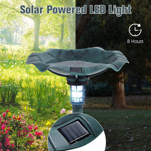 Standing Pedestal Birdbath Feeder Combo by Costway