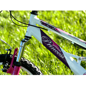 Basis Princess Girls 20In Dual Suspension MTB - White & Pink by Basis