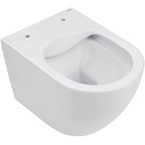 Wall Mounted Elongated Toilet - White / 37cm by Livingandhome