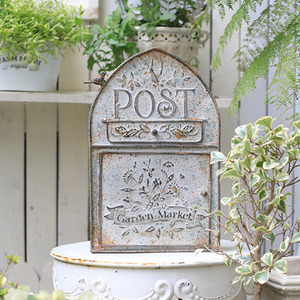 Rustic Weathered Letter box - GREY by ALL CHIC