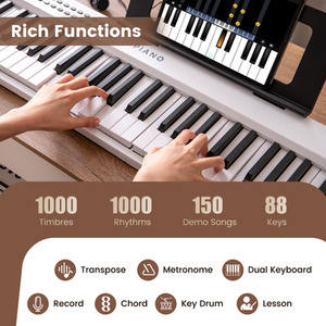 88 Key Foldable Electric Keyboard Piano by Costway