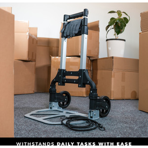 Folding Hand Truck Max Load 80Kg - Silver by WMR