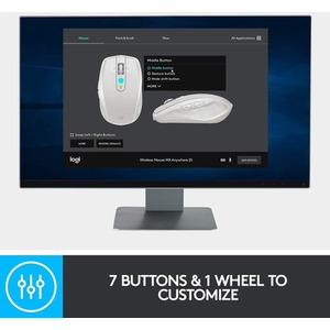 Logitech Wireless Optical Mouse - Multicoloured / MX Anywhere 2S Black by Logitech