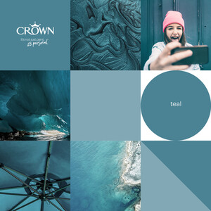 Crown Wall and Ceilings Matt Emulsion - Teal by Crown Paints