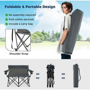 2-Person Outdoor Lawn Chair by Costway