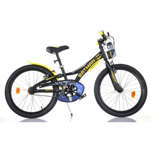 Dino Batman 20in Kids Bike - Black/Yellow by Dino