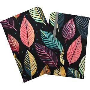 Colourful Leaves Pattern Passport Cover - PInk by Warren Reed - Designer
