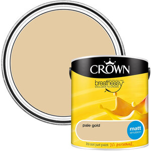 Crown Matt Breatheasy Emulsion Paint - Pale Gold by Crown Paints