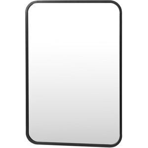 Black Frame Rectangle Bathroom Mirror - Black