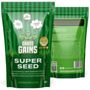 Grass Gains Super Seed Grass Seeds 1kg by Grass Gains