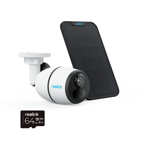 Reolink 2K 4G Bullet AI Battery Cam Kit with 64GB MicroSD - White by Reolink