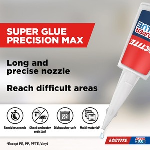 Loctite Precision Max Strong All-Purpose Easy to Use Clear Liquid Glue 10 g - White by Loctite