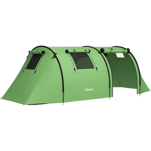 Outsunny 2 Room Camping Tent for 3-4 Man, 3000mm Waterproof by Outsunny