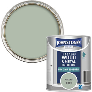 Johnstone's Interior Wood and Metal Quick Dry Eggshell Paint - Natural Sage / 750ml by Johnstone's