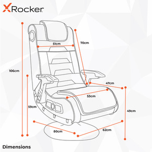 X Rocker Pro 4.1 Wireless Gaming Chair - Black by X Rocker
