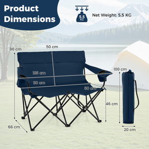 2-Person Outdoor Lawn Chair by Costway